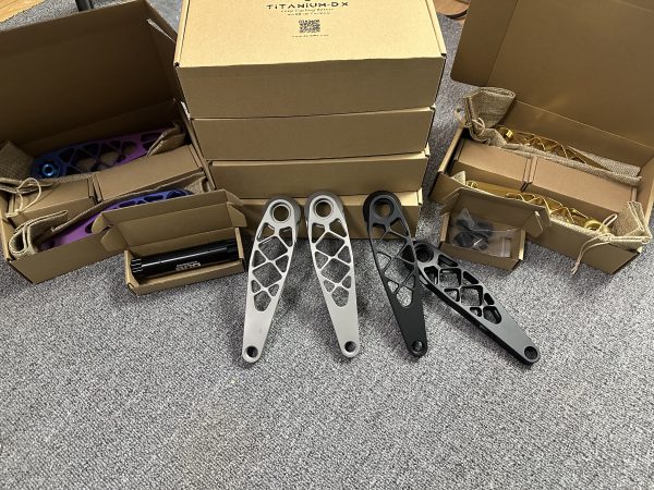 Titanium-DX Titanium Cranks DUB Spindle 8 Splines For Shimano - 图片 3