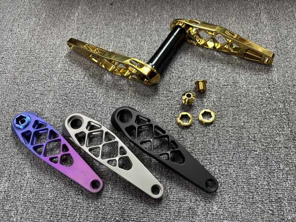 Titanium-DX Titanium Cranks DUB Spindle 8 Splines For Shimano - 图片 2